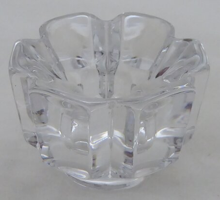 Orrefors crystal candle holder