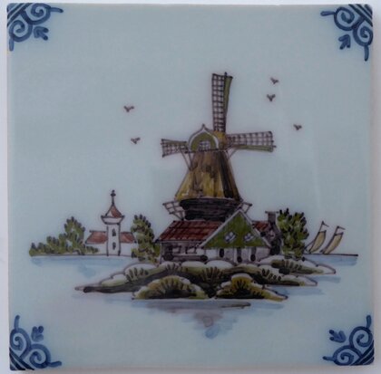 Makkum Tichelaar tile windmill