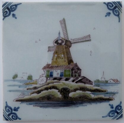 Makkum Tichelaar tile windmill