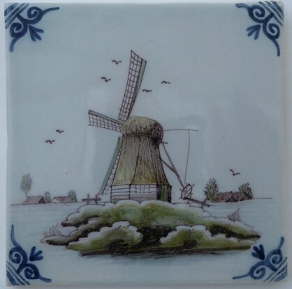 Makkum Tichelaar tile windmill