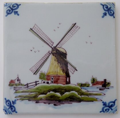 Makkum Tichelaar tile windmill