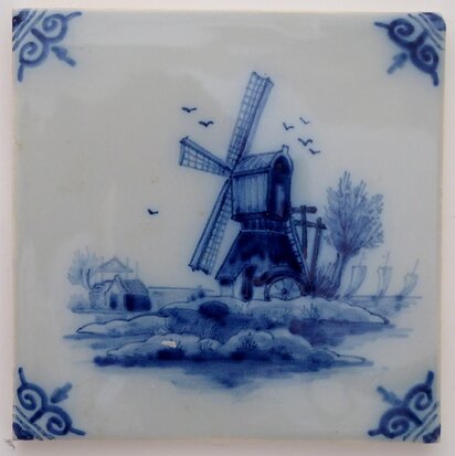 Makkum Tichelaar tile windmill