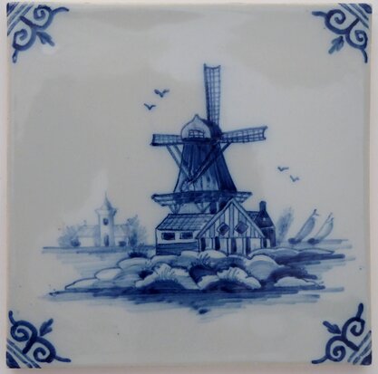 Makkum Tichelaar tile windmill