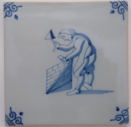 Makkum Tichelaar tile mason