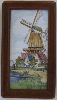 Westraven Utrecht tiles framed windmill