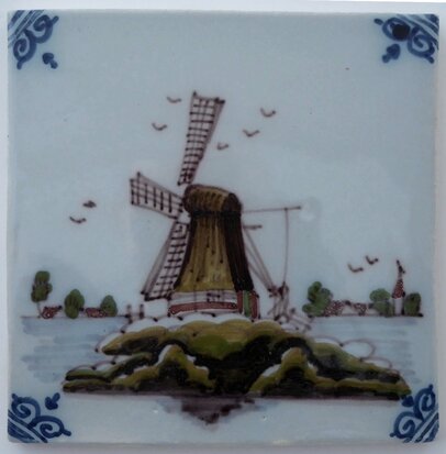 Makkum Tichelaar tile windmill