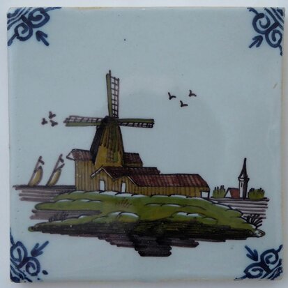 Makkum Tichelaar tile windmill