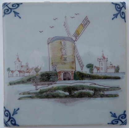 Makkum Tichelaar tile windmill