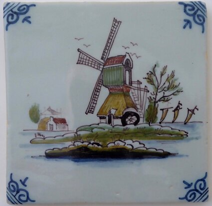 Makkum Tichelaar tile windmill