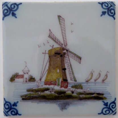 Makkum Tichelaar tile windmill