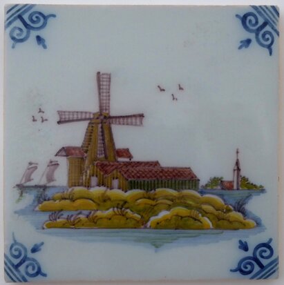 Makkum Tichelaar tile windmill