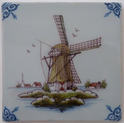 Makkum Tichelaar tile windmill