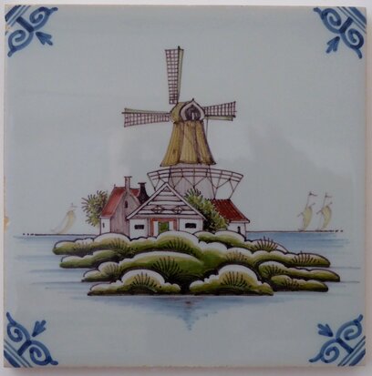 Makkum Tichelaar tile windmill