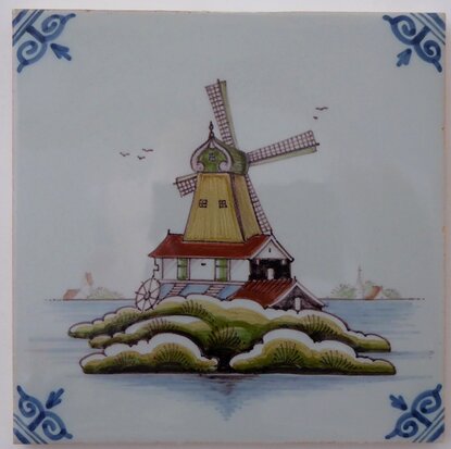 Makkum Tichelaar tile windmill