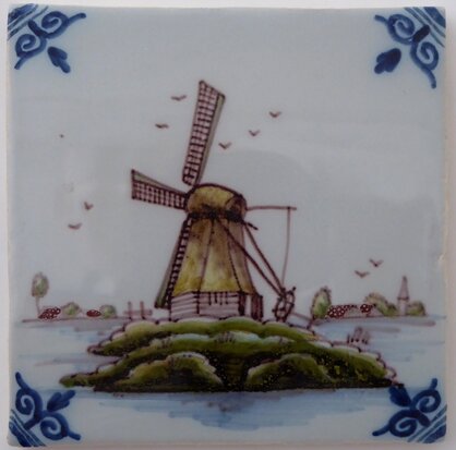 Makkum Tichelaar tile windmill