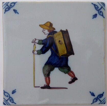 Makkum Tichelaar tile peddler