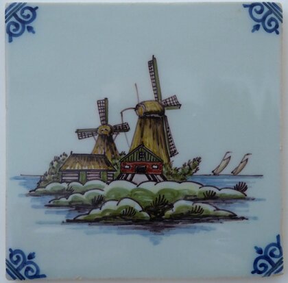 Makkum Tichelaar tile windmill