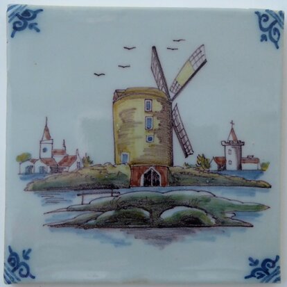 Makkum Tichelaar tile windmill