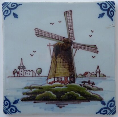 Makkum Tichelaar tile windmill