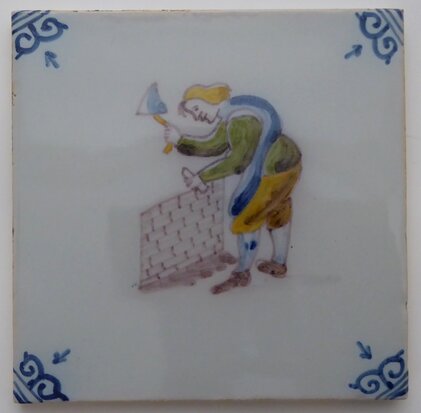 Makkum Tichelaar tile mason