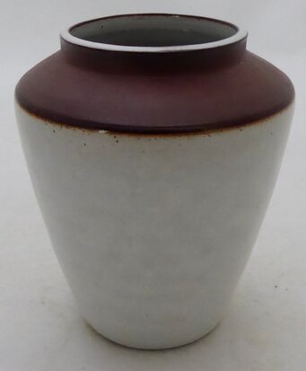 Jaap Ravelli vase white-brown own work