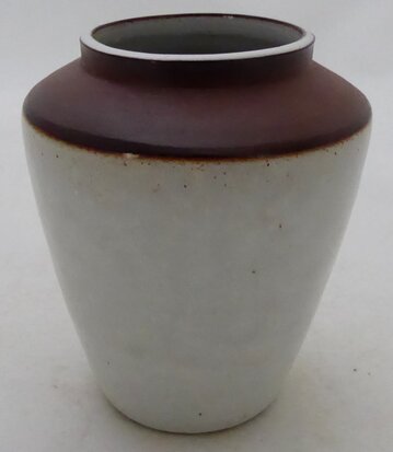 Jaap Ravelli vase white-brown own work