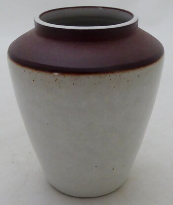 Jaap Ravelli vase white-brown own work