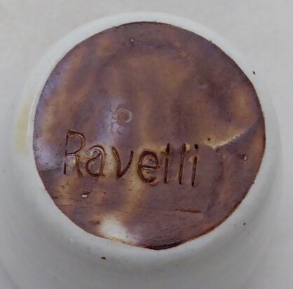 Jaap Ravelli vase white-brown own work