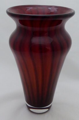 Henk Verweij Leerdam Glas vase