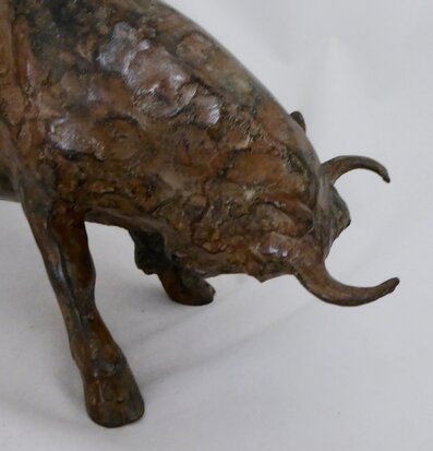 Pierre Chenet bronze sculpture bull