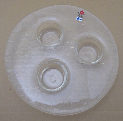 Lasilandia glass Finland  tea light holder 