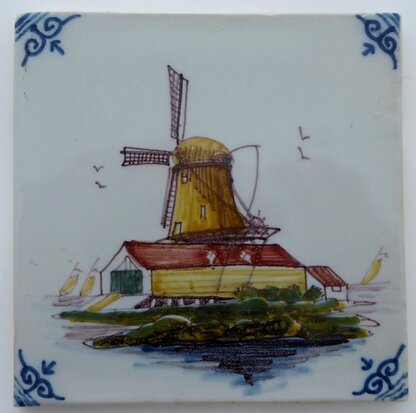 Makkum Tichelaar tile windmill