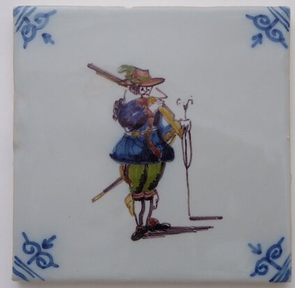 Makkum Tichelaar tile soldier