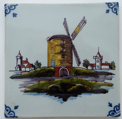 Makkum Tichelaar tile windmill