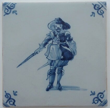 Makkum Tichelaar tile soldier