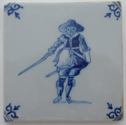 Makkum Tichelaar tile soldier