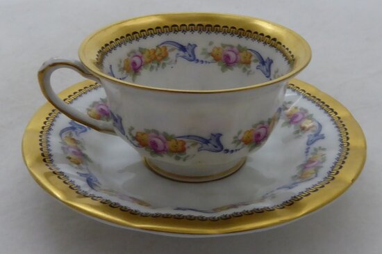 Fürstenberg porcelain cup and saucer 