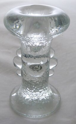 Pukeberg glass Sweden candle holder