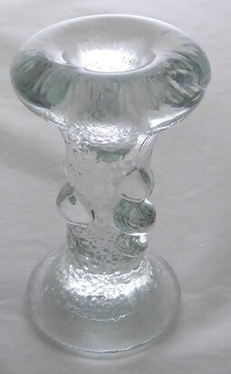 Pukeberg glass Sweden candle holder