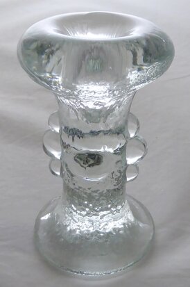 Pukeberg glass Sweden candle holder