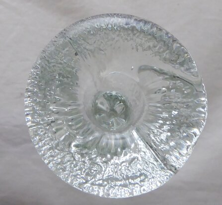 Pukeberg glass Sweden candle holder