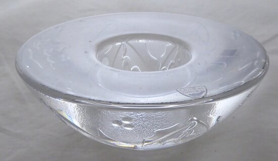 Orrefors Schweden crystal tea light holder