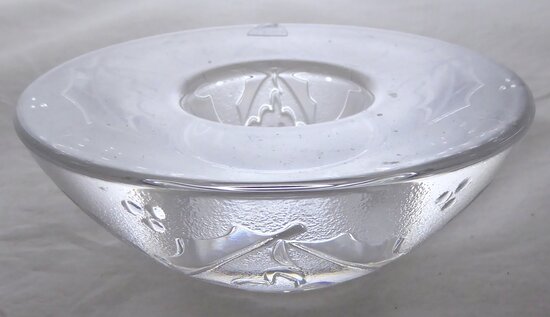 Orrefors Schweden crystal tea light holder