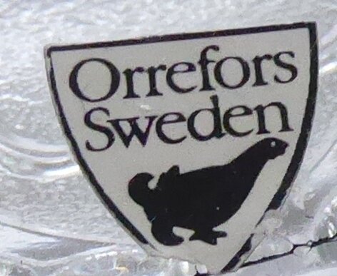 Orrefors Schweden crystal tea light holder