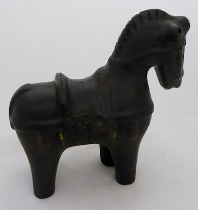 Aldo Londi Rimini ceramic brown horse