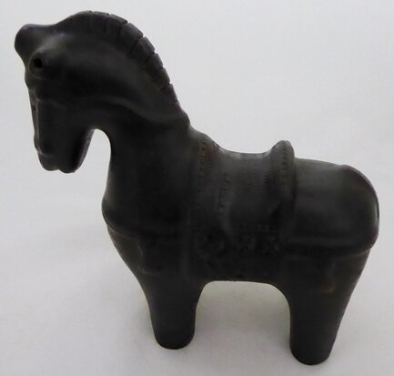 Aldo Londi Rimini ceramic brown horse