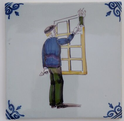 Makkum Tichelaar tile painter