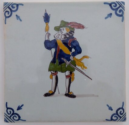 Makkum Tichelaar tile soldier