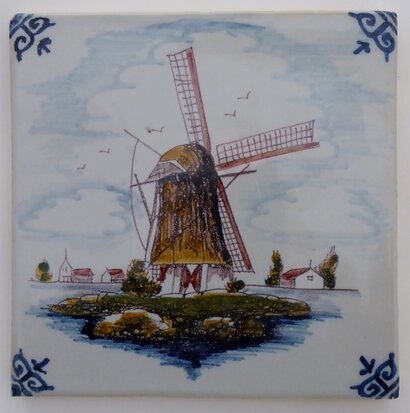 Makkum Tichelaar tile windmill