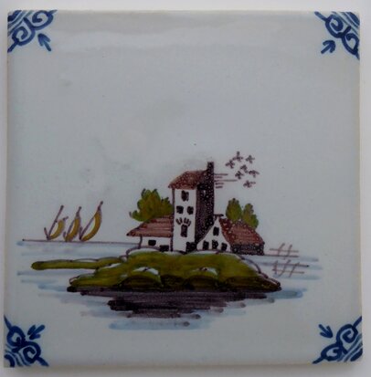 Makkum Tichelaar tile landscape